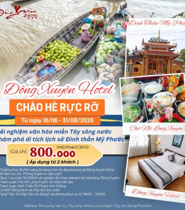 THỨC GIẤC TRÊN CHỢ NỔI LONG XUYÊN – COMBO DU LỊCH AN GIANG 2 NGÀY 1 ĐÊM CHỈ TỪ 800.000Đ/KHÁCH